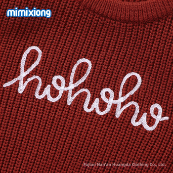 Sügis- ja talvekuum allahindlus uutele beebitüdrukutele mõeldud kootud tikanditega topp ühevärviline, kõigile sobiv kampsun