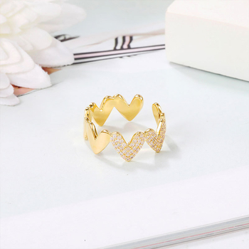 Διασυνοριακή Ζεστή Προσφορά Εξαιρετική Αγάπη Απλό Στυλ Δαχτυλίδι Ins Εξειδικευμένο Σχεδιασμό Προηγμένο Ιαπωνικό Στυλ Ελαφρύ Πολυτελές Δαχτυλίδι Άνοιξης Δείκτη