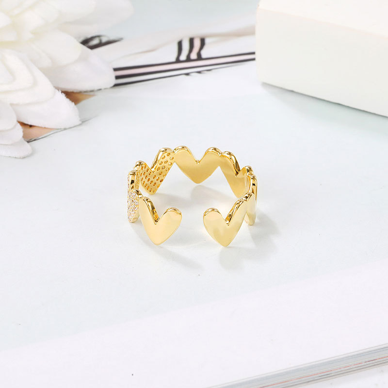 Tarpvalstybinis karštas išpardavimas, išskirtinis meilės paprasto stiliaus žiedas, nišinio dizaino, pažangus japoniško stiliaus, lengvas, prabangus smiliaus atidarymo žiedas