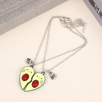 Nova ogrlica i narukvica s magnetom od avokada i privjeskom za dobrog prijatelja iz druge zemlje