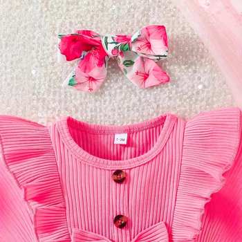 Letné dievčenské šaty s krátkym rukávom a mašľou, kvetinovou potlačou a sviežim vzorom pre dievčatá cez hranice INS