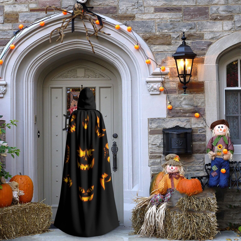 Cezhraničné dodávky Amazonu na objednávku halloweenskej plášte s kapucňou pre dospelých - výhodné