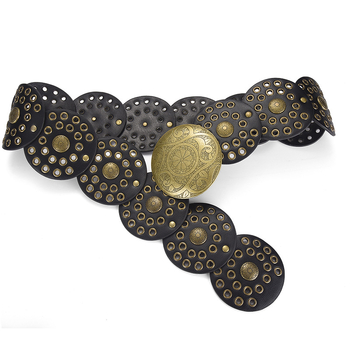 „Shein Temu“ retro stiliaus moteriškas diržas su kryžminiu iškirpimu, sujungiamas su „Air Eye“ logotipu, personalizuotas senovinio stiliaus diržas