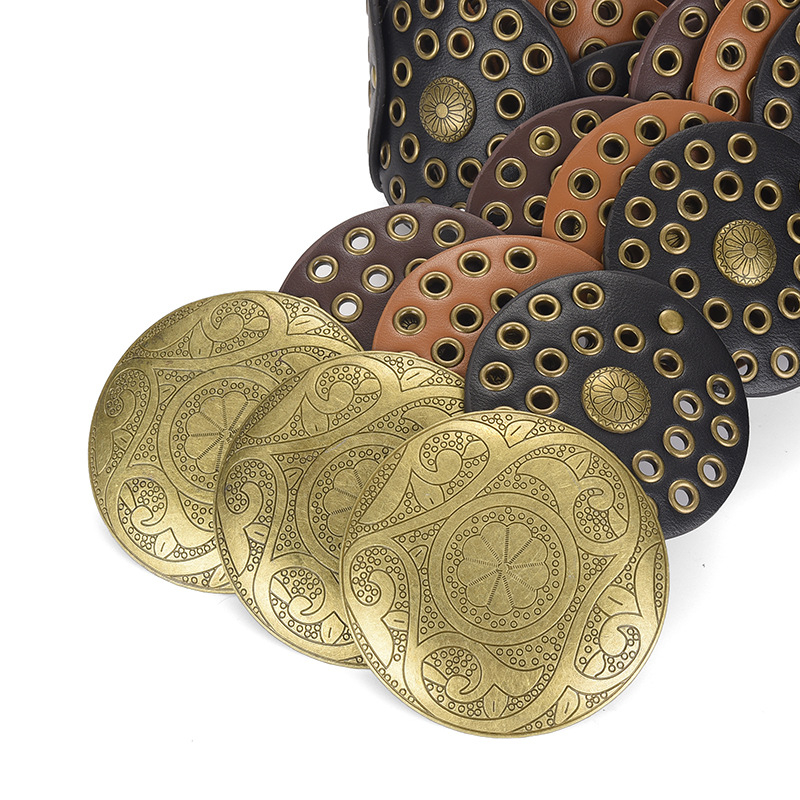 „Shein Temu“ retro stiliaus moteriškas diržas su kryžminiu iškirpimu, sujungiamas su „Air Eye“ logotipu, personalizuotas senovinio stiliaus diržas