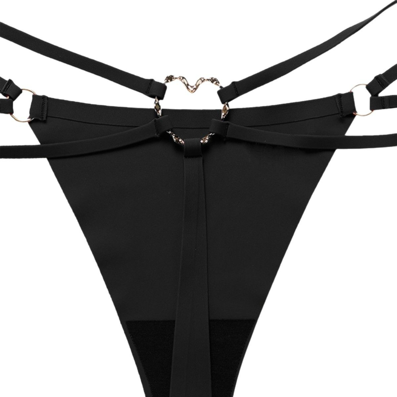 Σέξι ευρωπαϊκά και αμερικανικά διασυνοριακά εσώρουχα T-String με διπλό λεπτό λουράκι, γυναικεία εσώρουχα χαμηλής μέσης