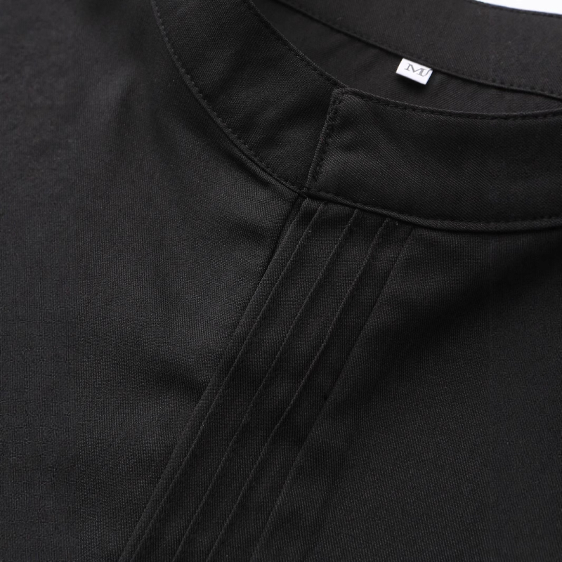 Мъжки халат от Близкия изток, Дубай, турски мюсюлмански, чист цвят, свободна малка стойка, дизайн, Thobe 927-104