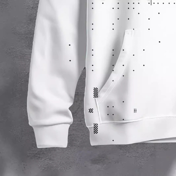 Čiernobiely kontrastný 3D tlačený veľkoobchodný predaj na sklade, dámsky street Joker sťahovacím pásom, voľný sveter s kapucňou a širokými ramenami