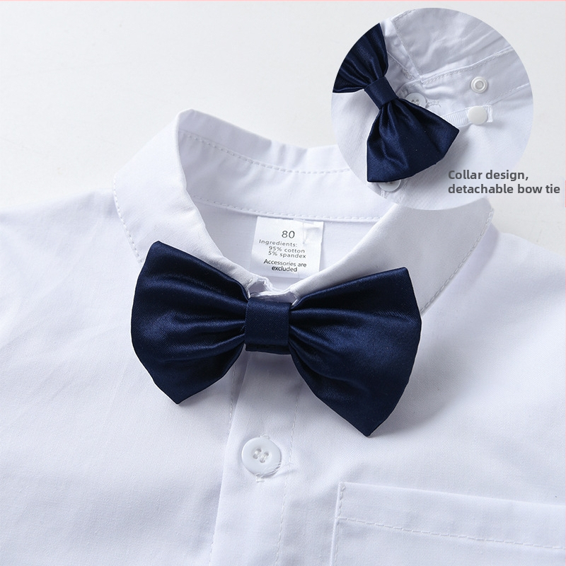 Chlapčenský oblek, jarný a jesenný pánsky poklad, britský gentleman, ročné šaty v západnom štýle, kvetinové dievčatko, svadobné detské malé šaty