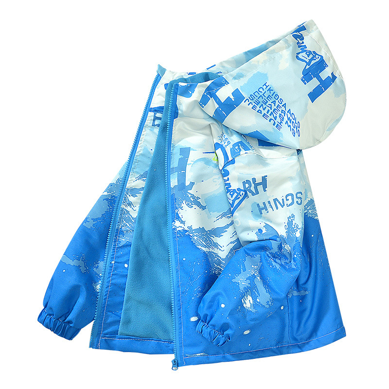 Poiste fliisjakk, ülerõivad, löögimantel, talveriietus, uus stiil, beebi vabaaja top, trendikas, suured lapsed, hiina laste löögimantel