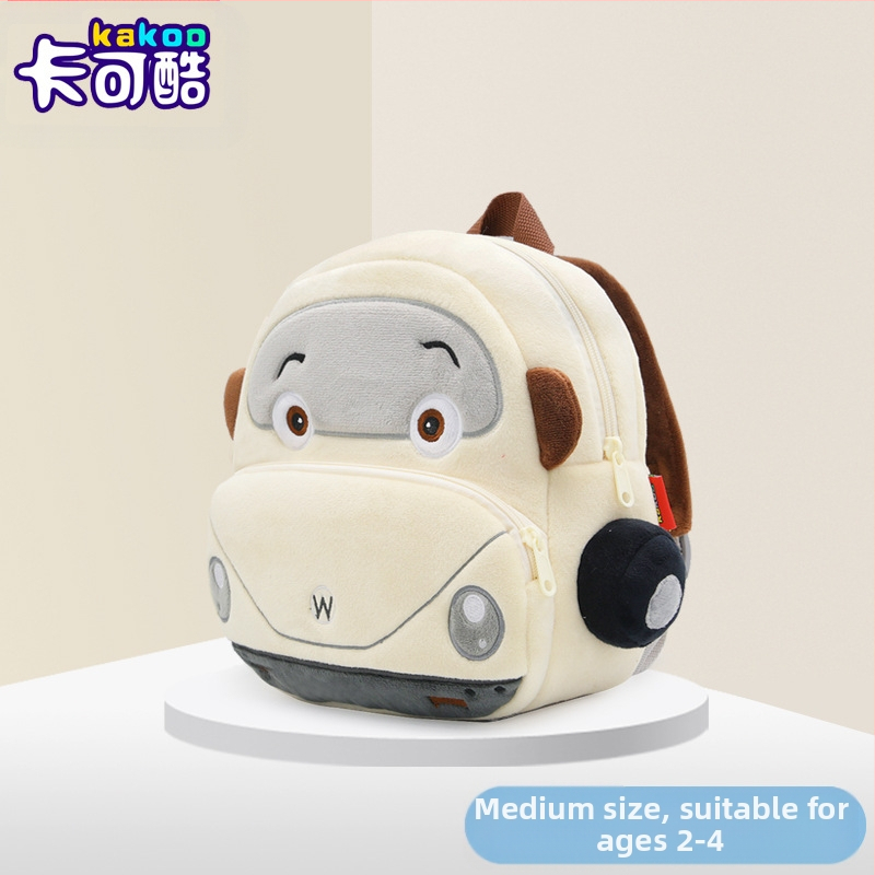 Ученичка в детска градина, анимационна кола с бръмбар, плюшена раница, 2-4 години, сладка детска раница за момчета и момичета, малка ученическа чанта