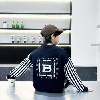 Νέο πλεκτό πουλόβερ για αγόρια, νέο παιδικό πλεκτό παλτό, μεγάλο παιδικό πουκάμισο για αγόρια, για άνοιξη και φθινόπωρο