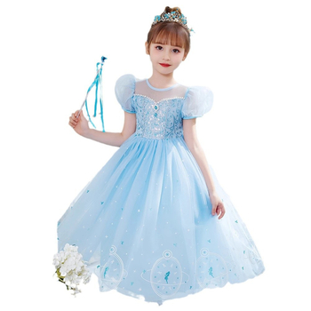Printsessi Aisha kleit, suvine helendav kleit, laste sünnipäevakleit, Aisha kleit, tüdrukute Aisha kleit