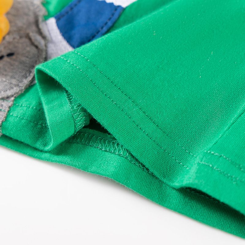 Izvor tvornica djevojačke haljine veleprodaja ljetna crtana dječja suknja kratkih rukava platneni vez europska i američka dječja suknja