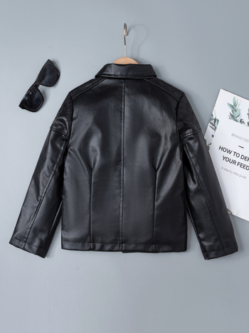 Dječja odjeća, motociklistički kožni kaput, dječji kaput 2023. Proljeće i jesen, novi korejski dječji kožni jakni u zapadnjačkom stilu