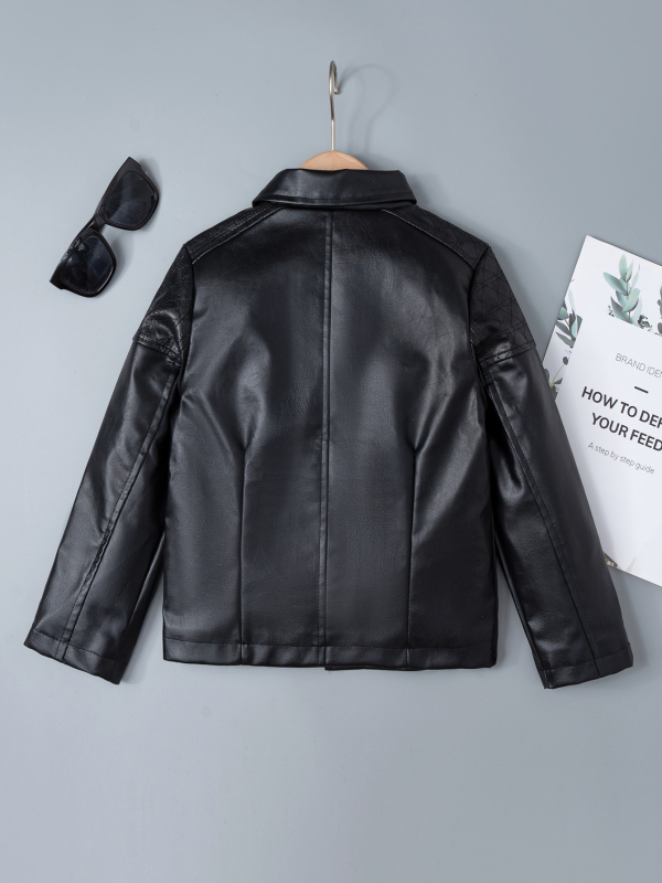 Dječja odjeća, motociklistički kožni kaput, dječji kaput 2023. Proljeće i jesen, novi korejski dječji kožni jakni u zapadnjačkom stilu