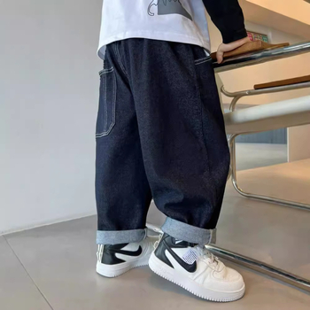 Παντελόνια για Αγόρια Άνοιξη και Φθινόπωρο 2025 Νέα Παιδικά Ρούχα Παιδικά Τζιν Casual Φθινοπωρινά Παντελόνια Αγοριών Όμορφα Παιδικά Παντελόνια