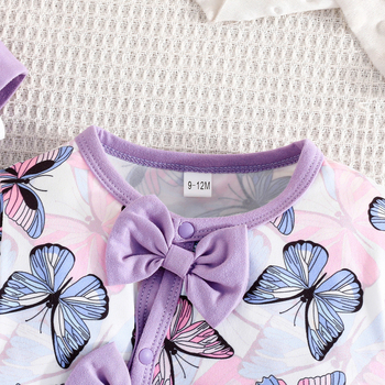 Αποκλειστικά σε διασυνοριακό επίπεδο - Άνοιξη και Φθινόπωρο Νέα ρούχα για μωρά κορίτσια, Μοντέρνα ρούχα με τυπωμένα σχέδια για μωρά κορίτσια