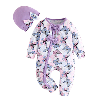 Αποκλειστικά σε διασυνοριακό επίπεδο - Άνοιξη και Φθινόπωρο Νέα ρούχα για μωρά κορίτσια, Μοντέρνα ρούχα με τυπωμένα σχέδια για μωρά κορίτσια