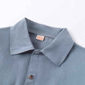 Detské oblečenie Chlapčenská košeľa Jarná a jesenná nová pekná košeľa Pracovný kabát Bavlnená košeľa s dlhým rukávom a štyrmi gombíkmi pre stredné a veľké deti