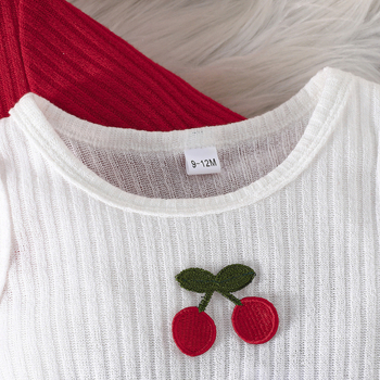 Νέο κοστούμι με μακριά μανίκια, μικρό σάλι και φούστα πολλαπλών στρώσεων από πλέγμα με μοτίβο κερασιού του 2024, διασυνοριακοί κατασκευαστές πηγών