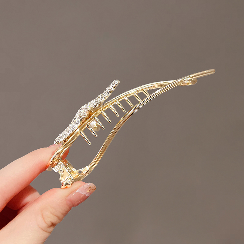 Kalnų krištolas su varlės sagtimi ir pasukamu segtuku, plaukų segtukas, 2024 m. naujas, nugaroje tvirtinamas galvos apdangalas, aukščiausios klasės, vieno žodžio segtukas, segtukas su griebtuvu