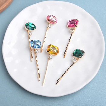 Tarpvalstybinis, karštai parduodamas retro stiliaus spalvotas deimantinis segtukas, saldus, paprastas, rankinis deimantinis plaukų segtukas, 6 vnt., kostiumo rinkinys