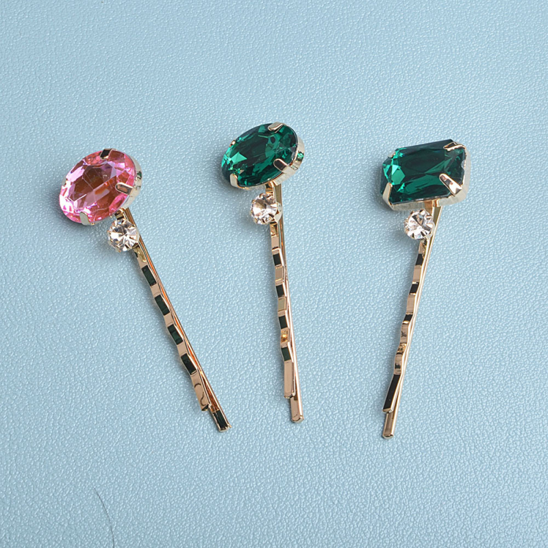 Tarpvalstybinis, karštai parduodamas retro stiliaus spalvotas deimantinis segtukas, saldus, paprastas, rankinis deimantinis plaukų segtukas, 6 vnt., kostiumo rinkinys