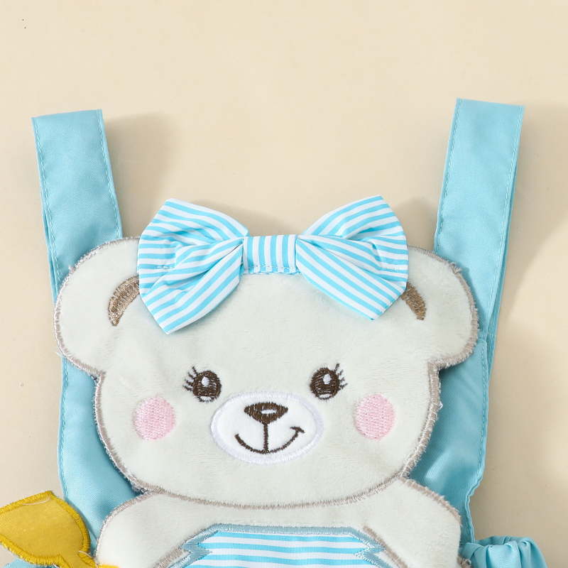 Európske a americké dievčenské top s krátkym rukávom, sukňa s trakmi, oblek, sviatočná roztomilá vyšívaná sukňa s medvedíkom, trojuholníková klobúčik, remienok na vlasy