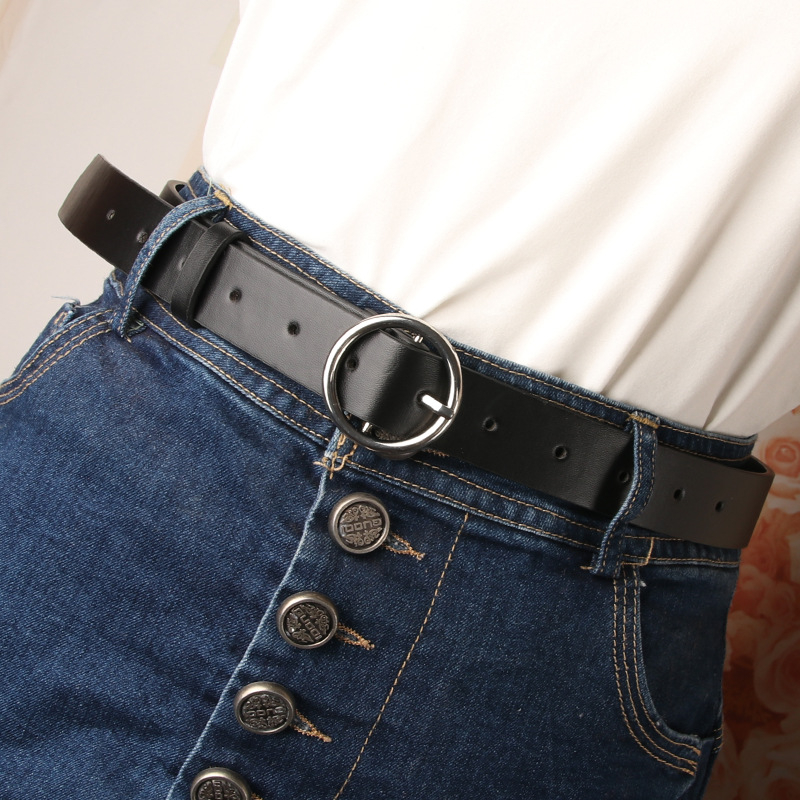 Plahvatuslik moodne mitmekülgne naiste vöö teksade sisse trendikas lihtne Joker Korea dekoratiivne kulottide vöö naistele