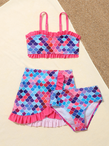 Νέα παιδικά μαγιό για κορίτσια κορεατικό στυλ μεγάλα παιδιά μόδα πριγκίπισσα μωρό κορίτσια μαγιό μπικίνι σπαστό