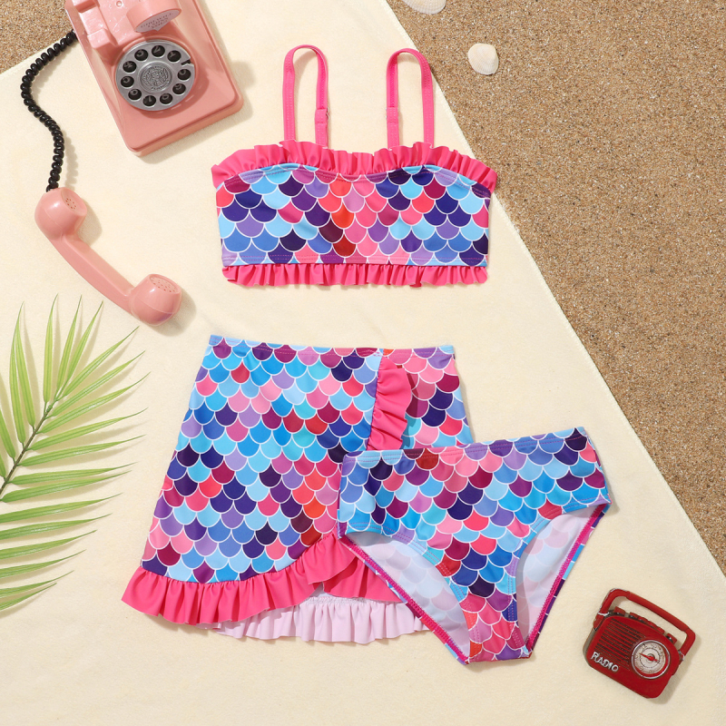 Novi dječji kupaći kostimi za djevojčice u korejskom stilu, modni princeza za bebe, bikini s razdjelnim dnom, za veliku djecu