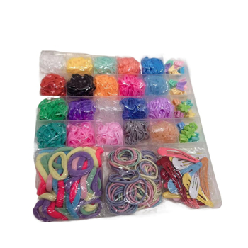 Jednorazový detský gumený opaskový oblek, cezhraničný horúci výpredaj, farebný vlasový krúžok, kombinovaný oblek, detská vlasová kravata, pokrývka hlavy