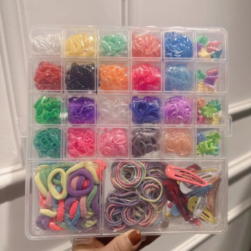 Jednorazový detský gumený opaskový oblek, cezhraničný horúci výpredaj, farebný vlasový krúžok, kombinovaný oblek, detská vlasová kravata, pokrývka hlavy