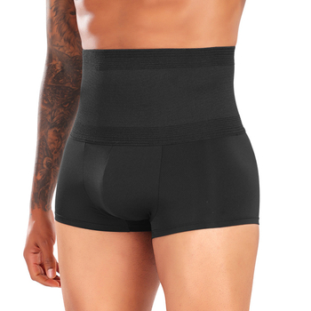 Vyriški kvėpuojantys, aukštu juosmeniu, plastikiniai, aptempti šortai su bokserinėmis kelnaitėmis A590