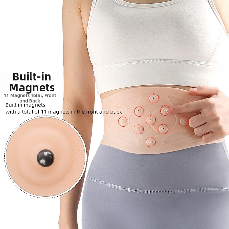 SEBS Magnetický pás na ochranu pásu, beh, cyklistika, šport, tlakový magnetický tlmiaci opasok, mäkký chránič pásu na fitness