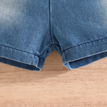 Αποκλειστική διασυνοριακή προσφορά - Καλοκαιρινό μπλουζάκι με στάμπα δεινοσαύρων για αγόρια για το 2024 + Ολόσωμο τζιν σορτς με παράδοση