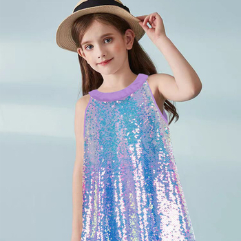 Mergaičių lengva prabangi juoda spalvinga karoliukų siuvinėjimo suknelė 8-16 metų vaikams, skirta pasienio šventėms