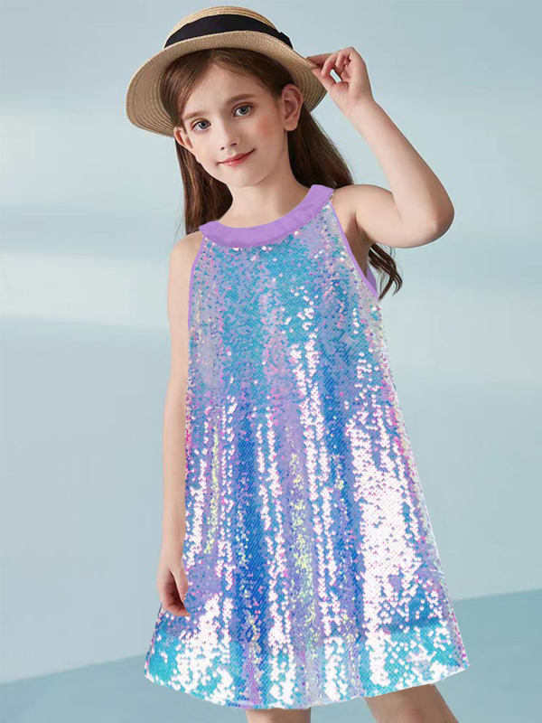 Mergaičių lengva prabangi juoda spalvinga karoliukų siuvinėjimo suknelė 8-16 metų vaikams, skirta pasienio šventėms