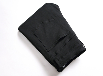 2023 őszi új, fekete utcai férfi farmer, személyre szabott, rugalmas, divatos, karcsúsított, középderekú, skinny nadrág férfinak