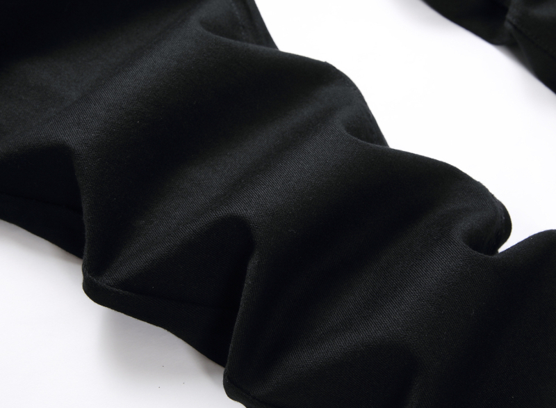 2023 őszi új, fekete utcai férfi farmer, személyre szabott, rugalmas, divatos, karcsúsított, középderekú, skinny nadrág férfinak