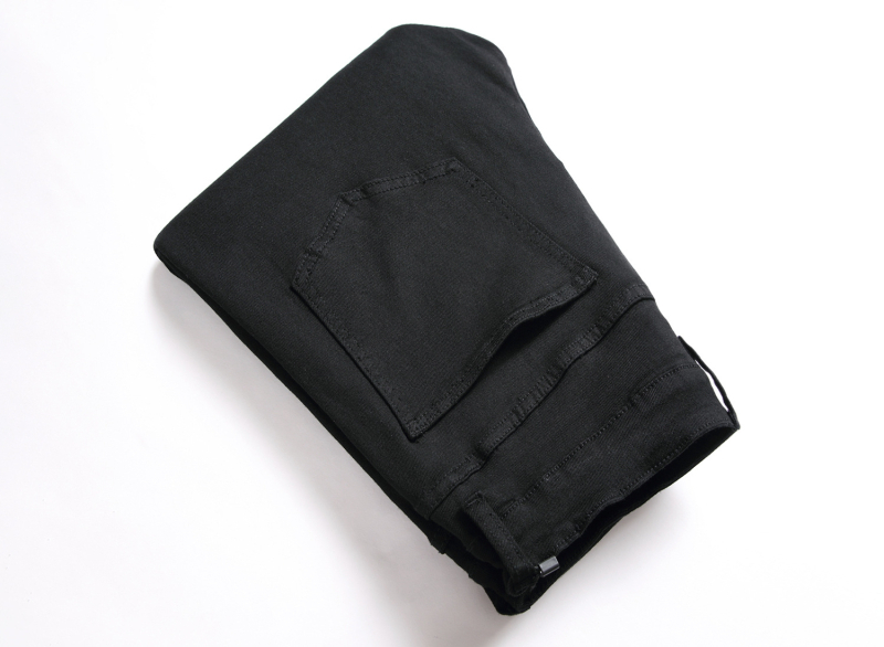 2023 őszi új, fekete utcai férfi farmer, személyre szabott, rugalmas, divatos, karcsúsított, középderekú, skinny nadrág férfinak