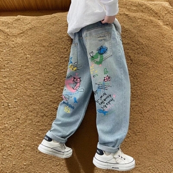 Kevadpoiste teksad 2025. aasta kevad- ja sügisuued plahvatused internetis. Populaarsed luksuslikud ilusad naiste keskmise ja suure suurusega tüdrukute teksad.