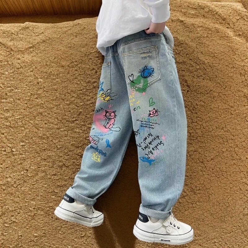 Kevadpoiste teksad 2025. aasta kevad- ja sügisuued plahvatused internetis. Populaarsed luksuslikud ilusad naiste keskmise ja suure suurusega tüdrukute teksad.