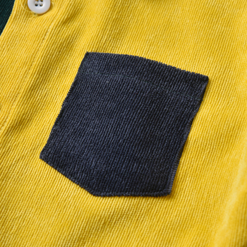 Jesenné a zimné nové chlapčenské tričko s dlhým rukávom, farebne zladené, detské manšestrové ležérne tričko s kabátom, kabát, AliExpress explosions.