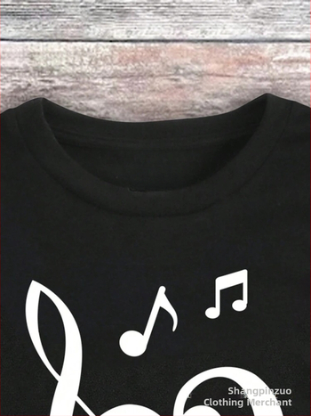 Prekogranična europska kodna neovisna postaja SHEIN Teen Girl Music Festival Casual Short Sl