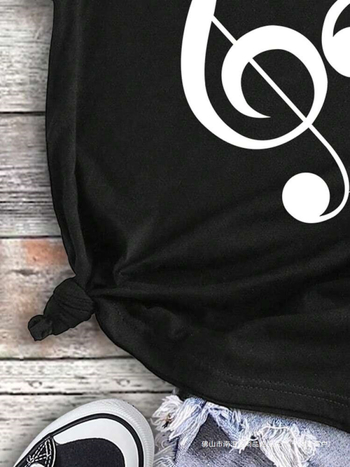 Prekogranična europska kodna neovisna postaja SHEIN Teen Girl Music Festival Casual Short Sl