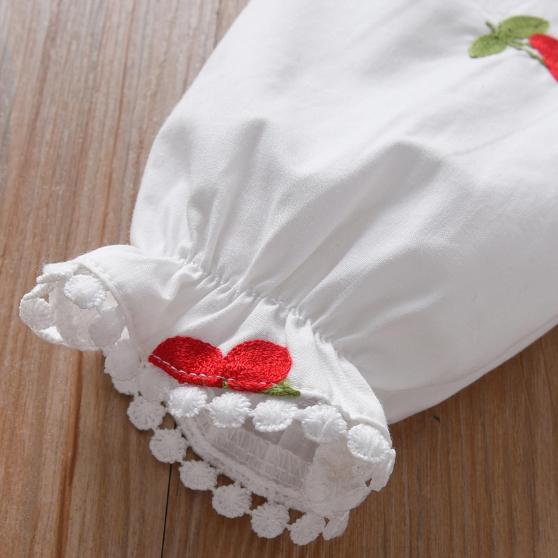 Djevojačka majica dugih rukava Proljeće i jesen 2025. Nova dječja pamučna dječja moderna cvjetna majica u korejskom stilu