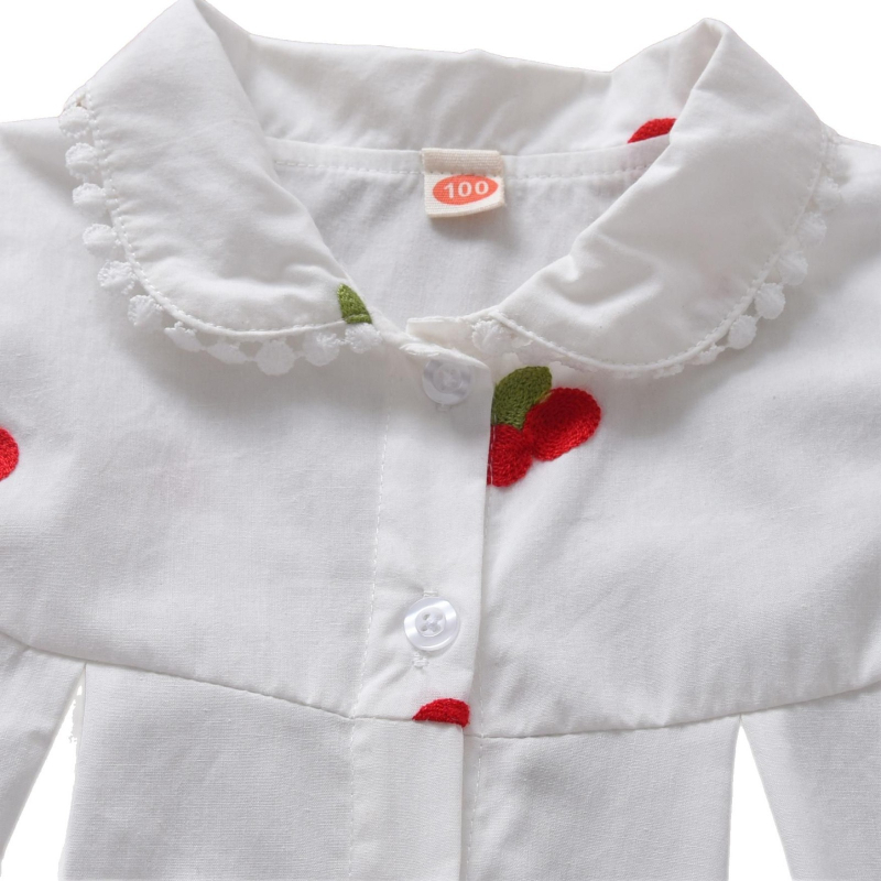 Djevojačka majica dugih rukava Proljeće i jesen 2025. Nova dječja pamučna dječja moderna cvjetna majica u korejskom stilu