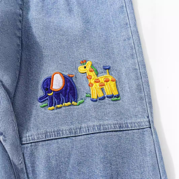 Παιδικά ρούχα Καλοκαιρινά νέα κεντημένα τζιν παντελόνια