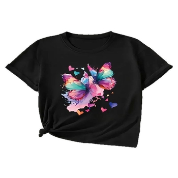 Cross Border na zalihi Ženska ljetna majica kratkih rukava s printom, modna ležerna, slatka ženska majica kratkih rukava s printom očiju